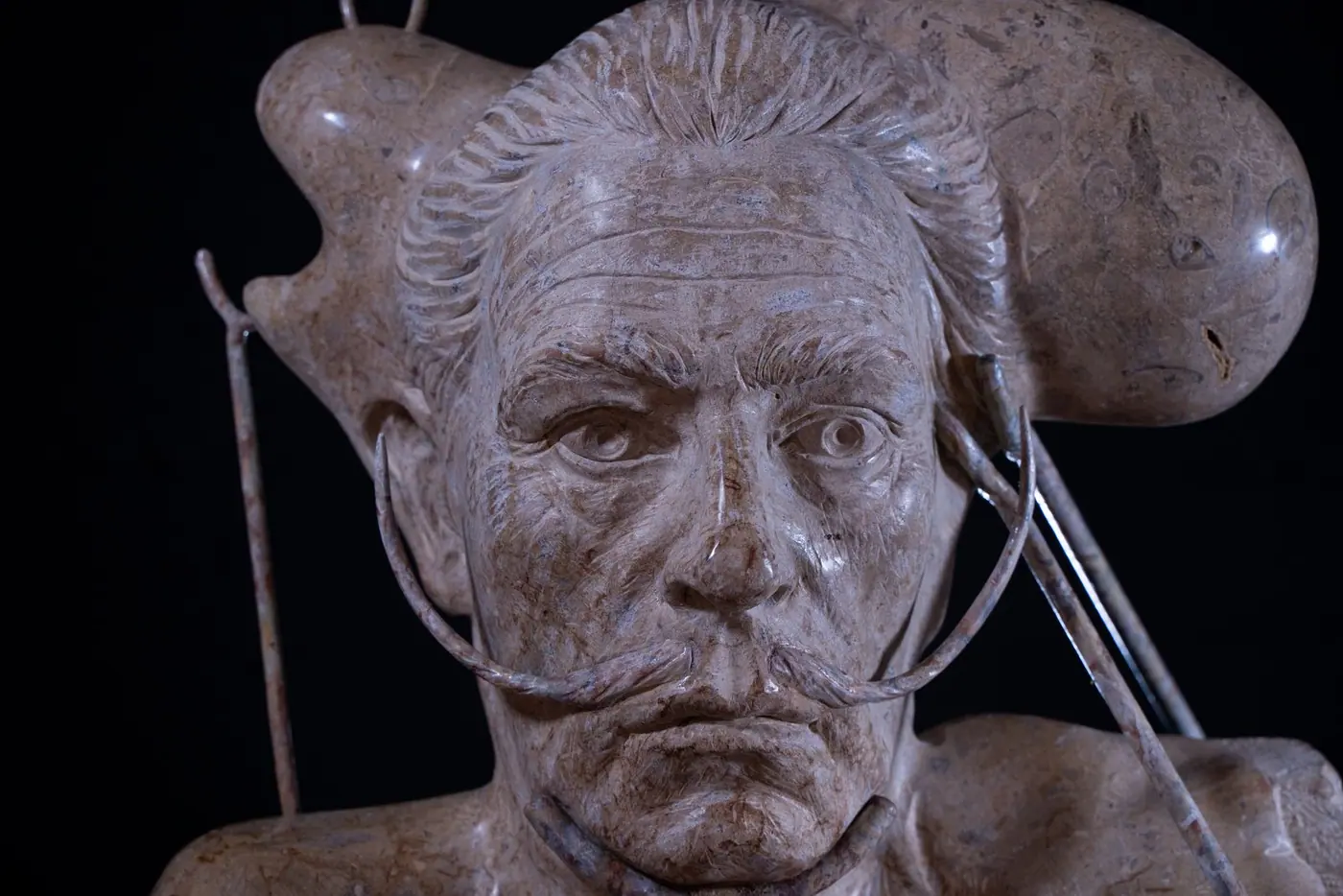 Detalles: La metamorfosis plástico-surrealista del autorretrato de Salvador Dalí
