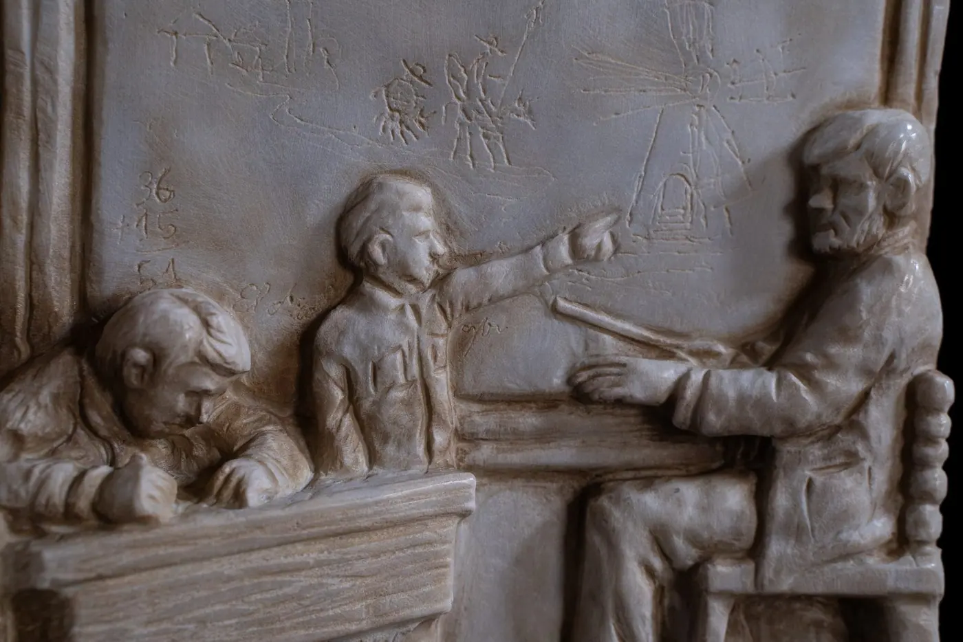 Detalles: Dalí, 6 años, en la escuela · 1910